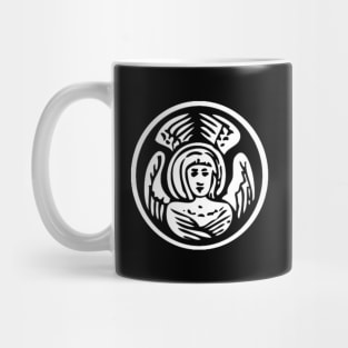 Divine Man St Matthew - black bkg Mug